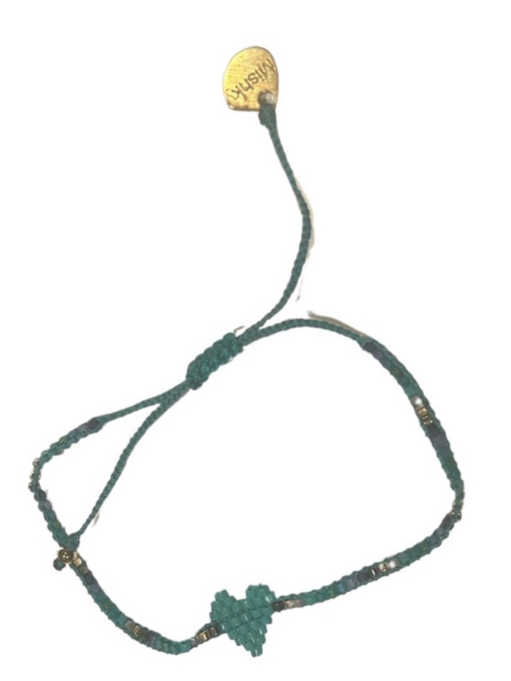Mishky Heartsy Row Adjustable Bracelet | Turquoise | NWOT | Handmade